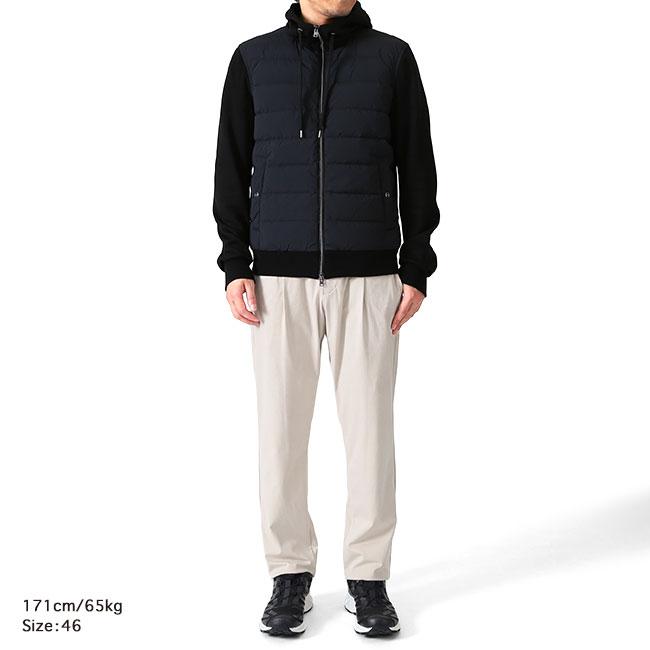 HERNO ヘルノ フード付き 中綿入り ジャージーブルゾンパーカー