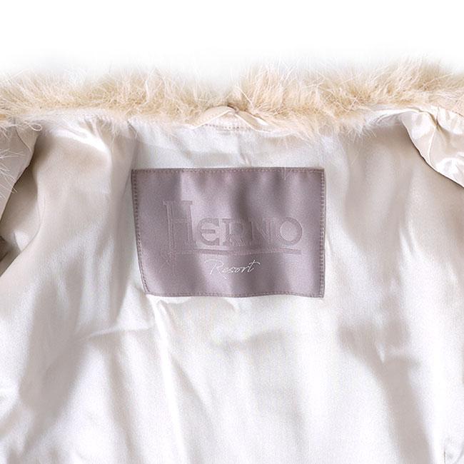 HERNO ヘルノ エコファー ロングベスト GC00065DR 12627 ロングジレ 