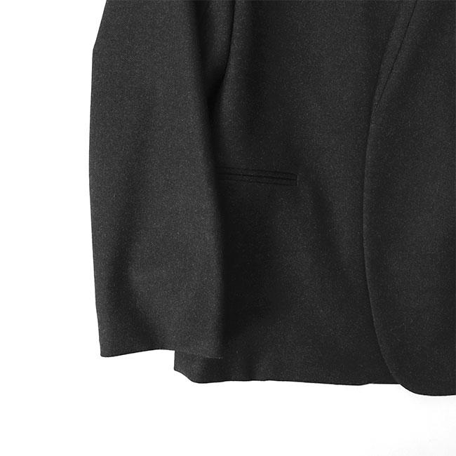SALE] ATON エイトン ウール サキソニー ノーカラー ジャケット JK AG