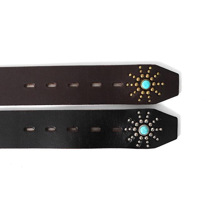 【レア】ROIST ロイスト　エンドオンリースターバーストスタッズベルト　茶色 レア】ROIST ロイスト エンドオンリースターバーストスタッズ