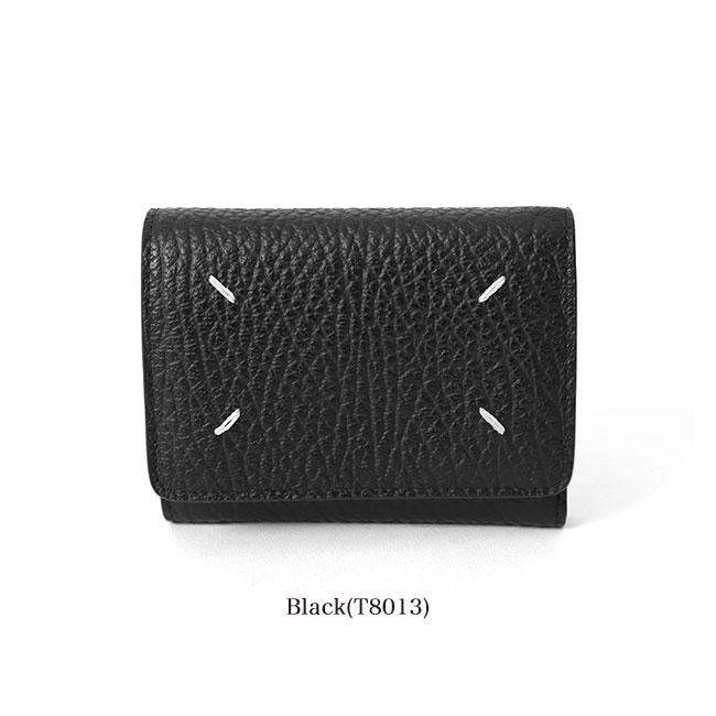 MaisonMargielaマルジェラ 三つ折り財布 グレインレザー 新品】MAISON MARGIELA(メゾンマルジェラ) グレインレザー