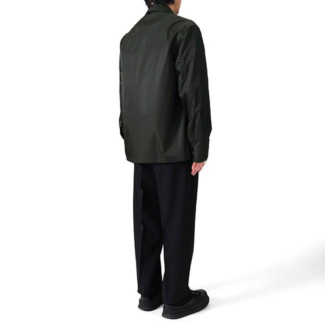 [TIME SALE] JIL SANDER ジルサンダー ナイロンツイル ジップ シャツジャケット J22DL0301 J70147 オリーブ カーキ メンズの画像