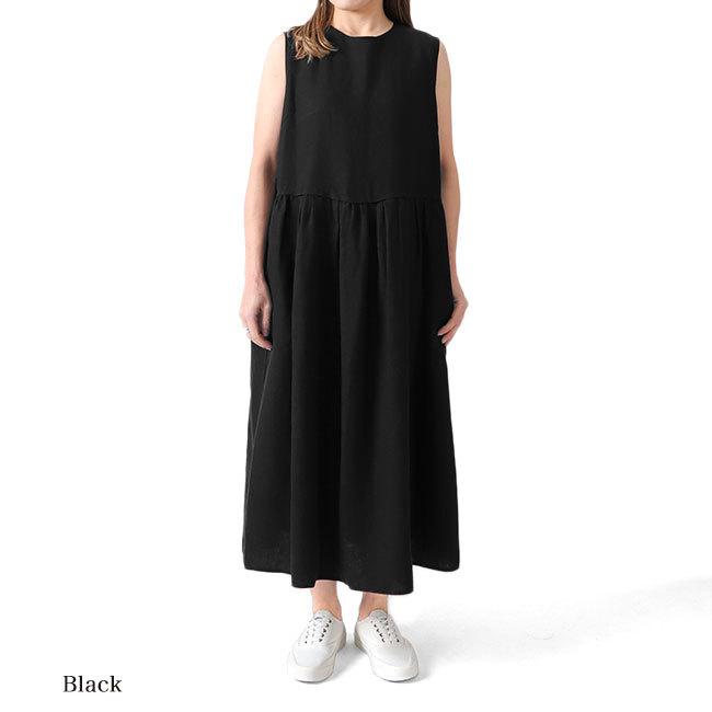 TIME SALE] LE GLAZIK ルグラジック リネン ノースリーブ ワンピース