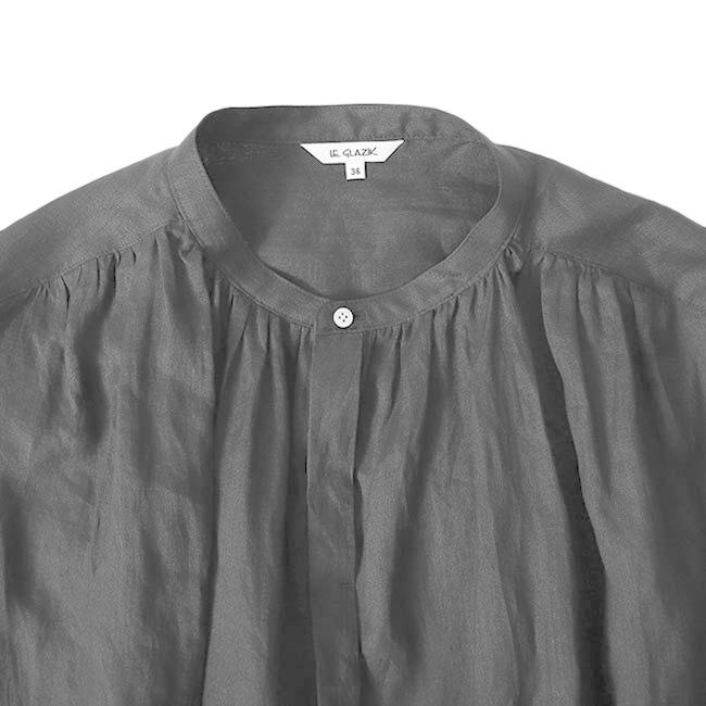 LE GLAZIK ルグラジック ラミー ノースリーブ シャツワンピース TIME SALE] LE GLAZIK ルグラジック ラミー ノースリーブ シャツ