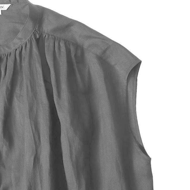 LE GLAZIK ルグラジック ラミー ノースリーブ シャツワンピース TIME SALE] LE GLAZIK ルグラジック ラミー ノースリーブ シャツ