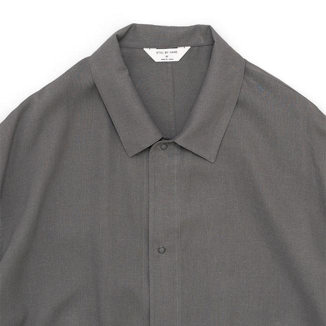 【極美品】STILL BY HAND リネン シャツコート シリコンコーティング STILL BY HAND（スティルバイハンド） シリコンコーティング