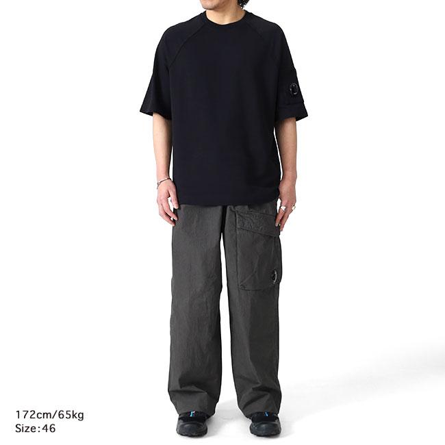 C.P. Company シーピーカンパニー Micro-Reps ガーメントダイ カーゴパンツ 20CMPA126A チャコール メンズの画像