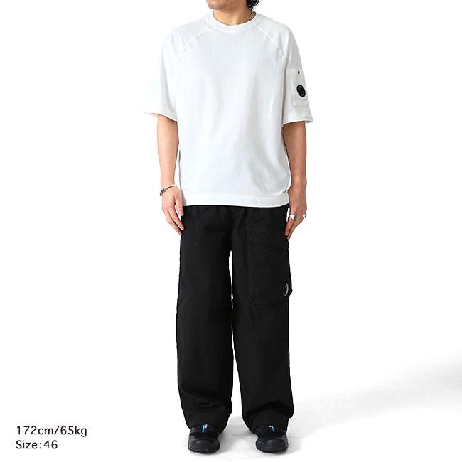 C.P. Company シーピーカンパニー Micro-Reps ガーメントダイ カーゴパンツ 20CMPA126A 黒 ブラック メンズの画像