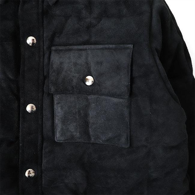 [SALE] CRESCENT DOWN WORKS クレセントダウンワークス 別注 ダイヤモンドキルティング イタリアン スエード ダウンシャツ ジャケット CD-03 メンズの画像