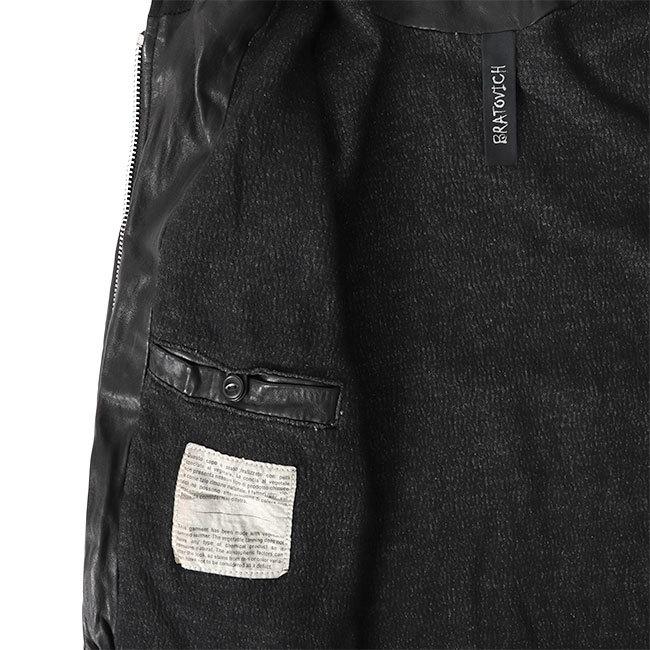 GIORGIO BRATO ジョルジオブラット ラムレザー ミリタリー調