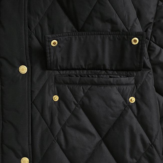 Barbour バブアー フード付き キルティングコート LQU1842 ロングコート ダウンコート レディースの画像
