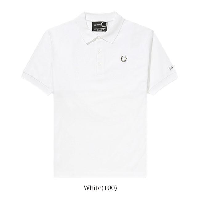 FRED PERRY × RAF SIMONS フレッドペリー ラフシモンズ バックフォトプリント ポロシャツ SM8127 半袖ポロシャツ メンズ レディ｜golden-state｜03