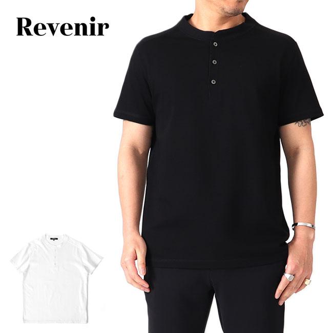 REVENIR リブニール スビンギザコットン ヘンリーネック Tシャツ INT