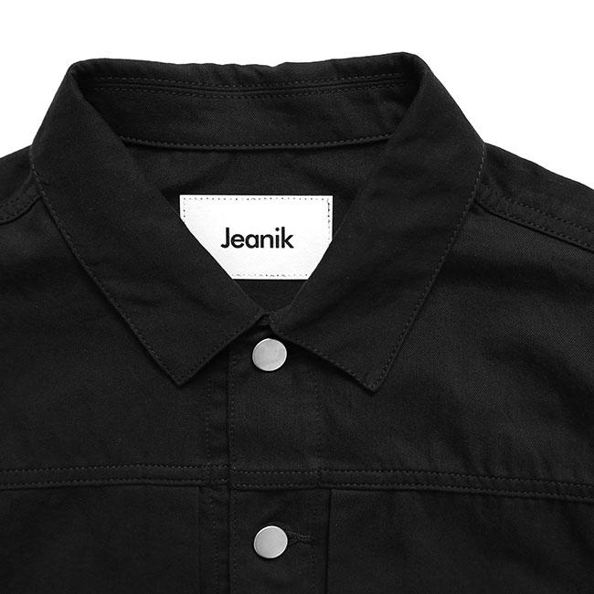 Jeanik ジーニック 1st ファーストタイプ コットンツイルジャケット JEANIK0101-H 黒 ブラック Gジャン型 メンズの画像
