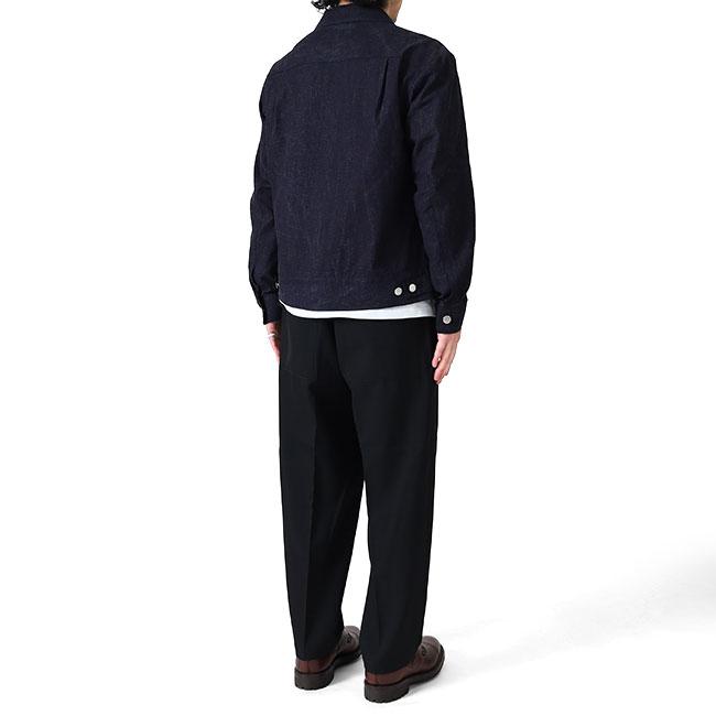Jeanik ジーニック 2nd セカンドタイプ 千鳥チェック リネンジャケット JEANIK0102-CH 麻 Gジャン型 メンズの画像