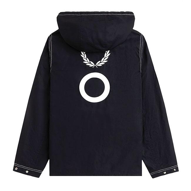 FRED PERRY X CRAIG GREEN フレッドペリー クレイググリーン ワックスコットン フード付き ジャケット SJ2115 黒 ブラック コラボ メンズの画像