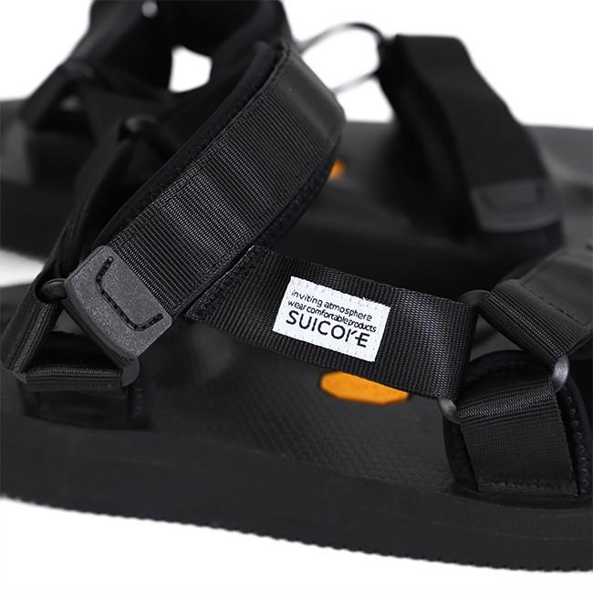 SUICOKE ブラック ストラップサンダル suicoke スイコック SUICOKE ストラップ スポーツサンダル
