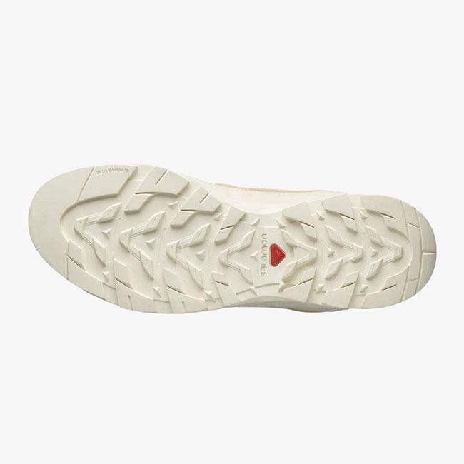 SALOMON X-ALP LEATHER 23cm ベージュスニーカーサロモン ☆salomon☆X-ALP LEATHER☆ホワイト/ベージュ☆ (Salomon