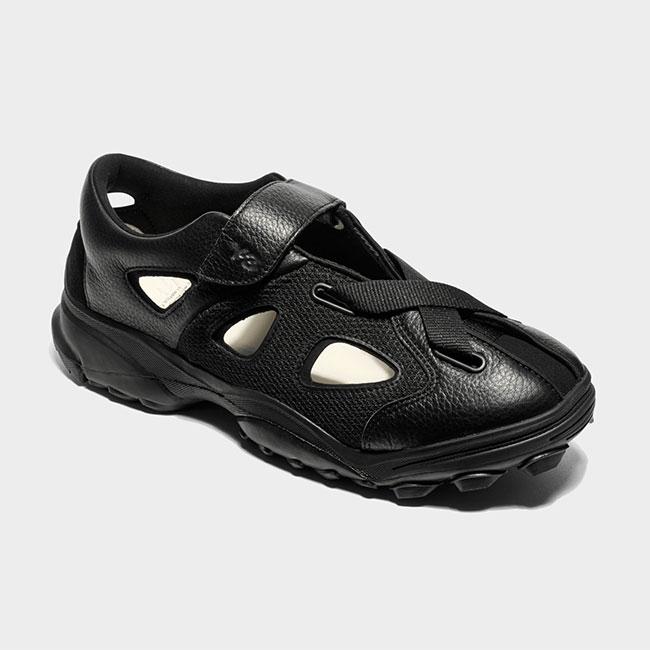 Y-3 ワイスリー GSG9 SANDAL レザー メッシュサンダル KI4346 黒 ブラック メンズ レディースの画像