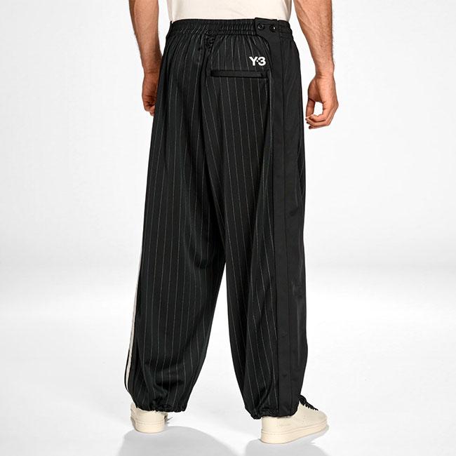Y-3 ワイスリー ピンストライプ バスケットボール トラックパンツ KQ9716 ジャージ メンズの画像