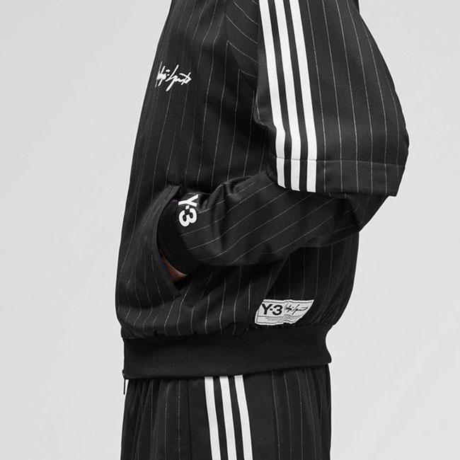 Y-3 ワイスリー ピンストライプ バスケットボール トラックトップ KQ9719 ジャージ メンズの画像