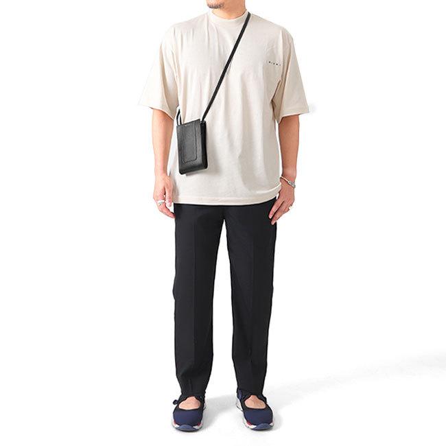 MARNI マルニ サフィアーノレザー ミニロゴショルダー スマホポーチ MARNI マルニ サフィアーノレザー ミニロゴ ショルダー
