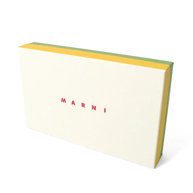 MARNI マルニ サフィアーノレザー ミニロゴショルダー スマホポーチ MARNI マルニ サフィアーノレザー ミニロゴ ショルダー