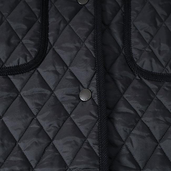 Barbour バブアー ラウンドカラー キルティング ノーカラーコート