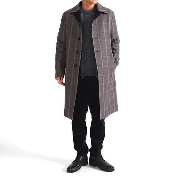 08sircus 08サーカス スーパー ストレッチ チェックオーバーコート S18AW-C011 ゼロエイトサーカス メンズの画像