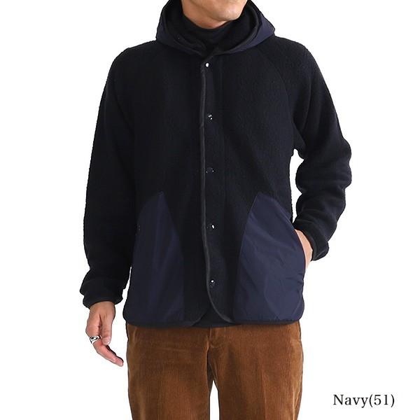 【新品】08sircus ボアフーデットコート NAVY サイズ2 新品】08sircus ボアフーデットコート NAVY サイズ2