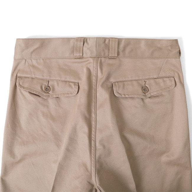 Scye サイ 2タック フレンチアーミー コットン チノパンツ 5121-83517