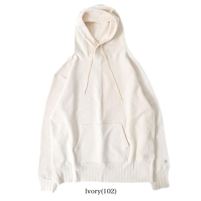 Nigel Cabourn Lybro アーミースモック パーカー　ホワイト NIGEL CABOURN（ナイジェルケーボン） アーミー ミックス スウェット