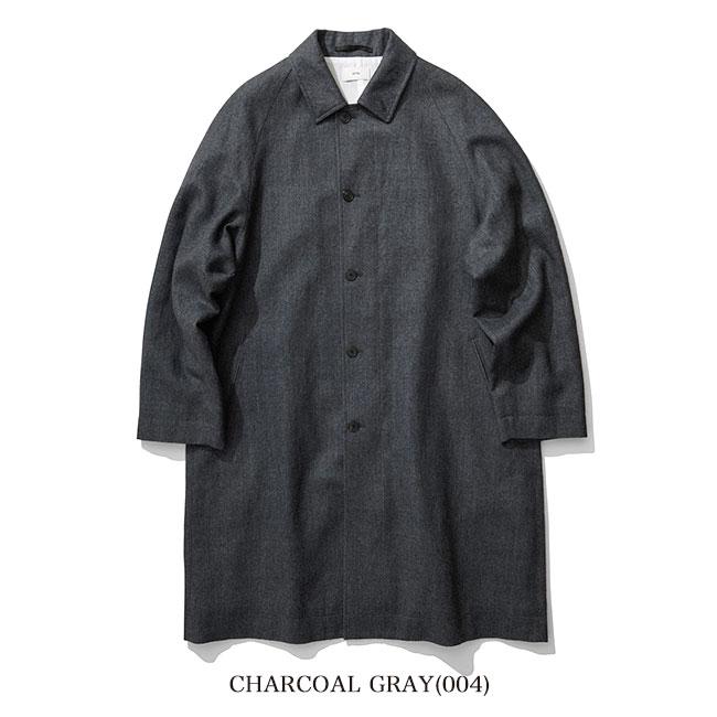 ATON アサコ　ナイロン　バルマカーンコート チャコールグレー04 ASAKO NYLON | バルマカーンコート - UNISEX / ATON | ファッション