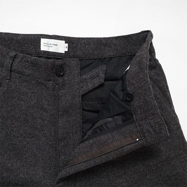 Still By Hand スティルバイハンド ウール ワイドパンツ PT04253