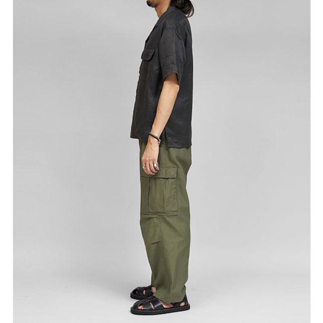 Nigel Cabourn ナイジェルケーボン リネンツイル オープンカラーシャツ