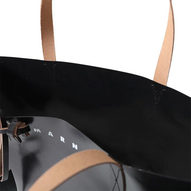 MARNI マルニ PVC レザー 2トーン ロゴ トートバッグ SHMQ0037A0 P3572