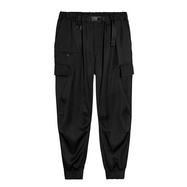 Y-3 ワイスリー レーヨンツイル カフ カーゴパンツ JX7283 黒 ブラック