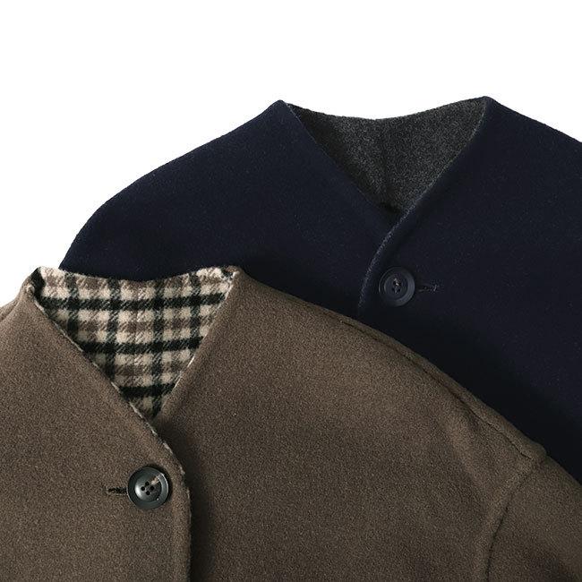 LE GLAZIK（ルグラジック） リバーシブル ノーカラーコート JL-8982