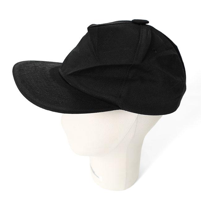 Maison Margiela メゾンマルジェラ コーティング コットンツイル キャップ S50TC0080 M35673 黒 ブラック 帽子 メンズ レディースの画像