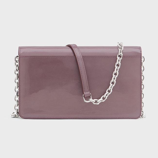 Maison Margiela メゾンマルジェラ 4ステッチ チェーンウォレット SA3UI0008 P7552 ピンク 長財布 ショルダーポーチ ギフト プレゼントの画像
