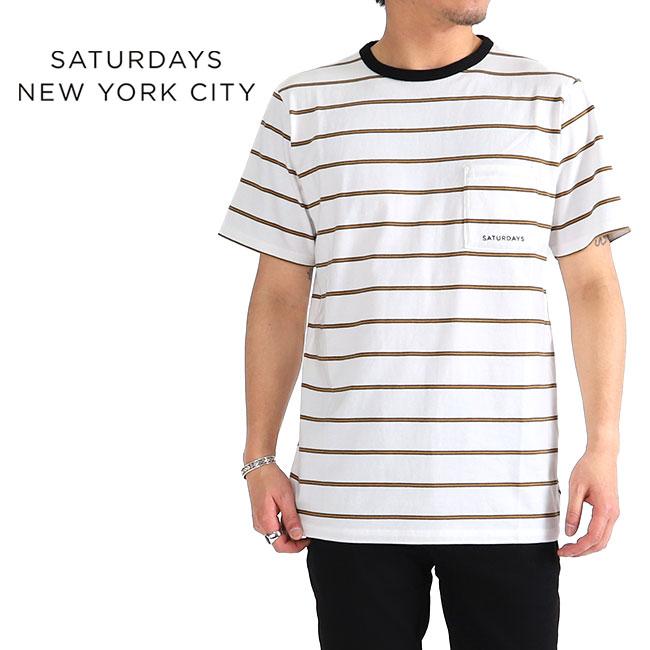 Saturdays NYC サタデーズ ニューヨークシティ 胸ポケット ボーダーT