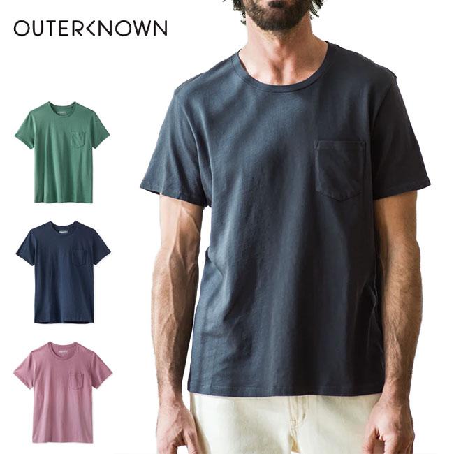 SALE] OUTERKNOWN アウターノウン Groovy ガーメントダイ 胸ポケット T