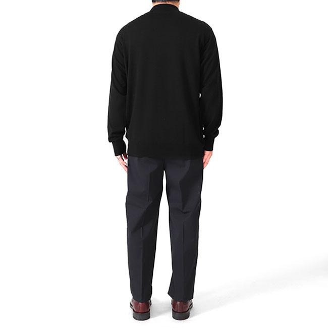 日本企画 JOHN SMEDLEY ジョンスメドレー 24G メリノウール モックネック ニットセーター A4546 メンズの画像