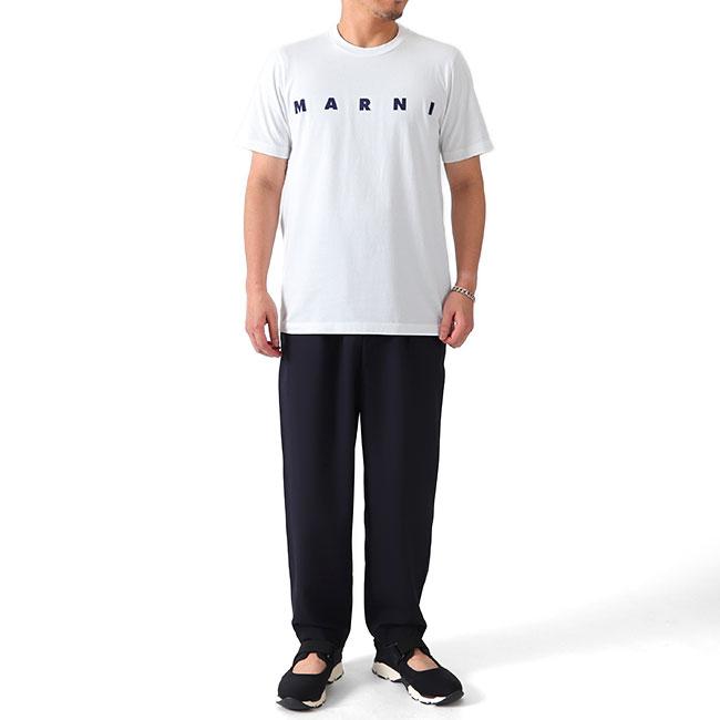 MARNI（マルニ） ロゴTシャツ HUMU0170P0 S22763 白 半袖Tシャツ