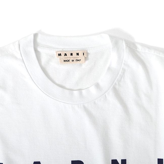 MARNI（マルニ） ロゴTシャツ HUMU0170P0 S22763 白 半袖Tシャツ