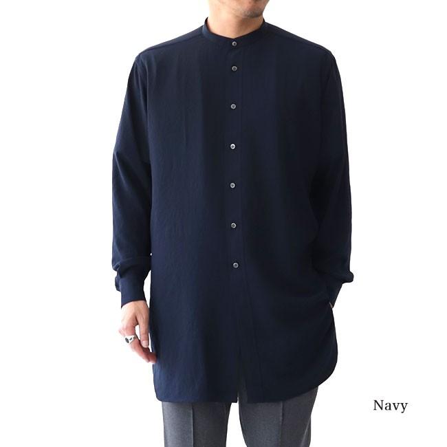 RAINMAKER（レインメーカー） [TIME SALE] バンドカラー ロングシャツ