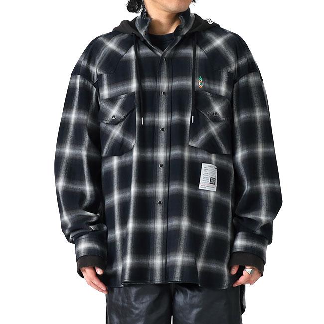 Maison MIHARA YASUHIRO ミハラヤスヒロ フード付き チェック
