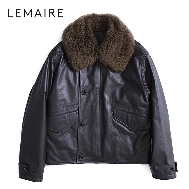 LEMAIRE ルメール シアリング レザー フライトジャケット OW1101 LEMAIRE ルメール シアリング レザー フライトジャケット OW1101
