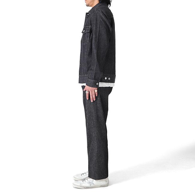 SALE] Jeanik ジーニック インディゴ ブラック デニムスラックス