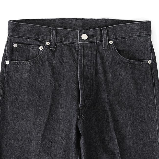SALE] Jeanik ジーニック ウォッシュドブラック デニムスラックス